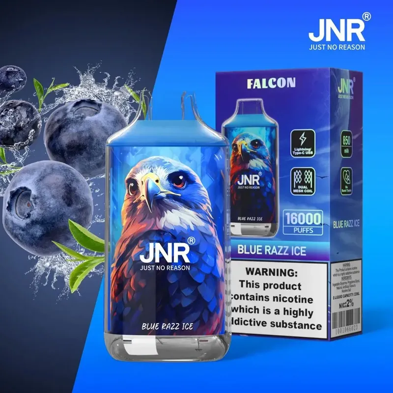 JNR Falcon 16000 saveur Blue Razz Ice