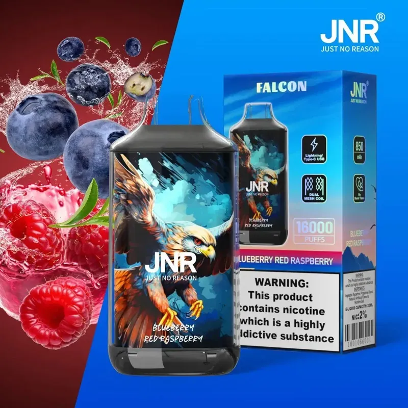 JNR Falcon 16000 saveur Blueberry Red Raspberry