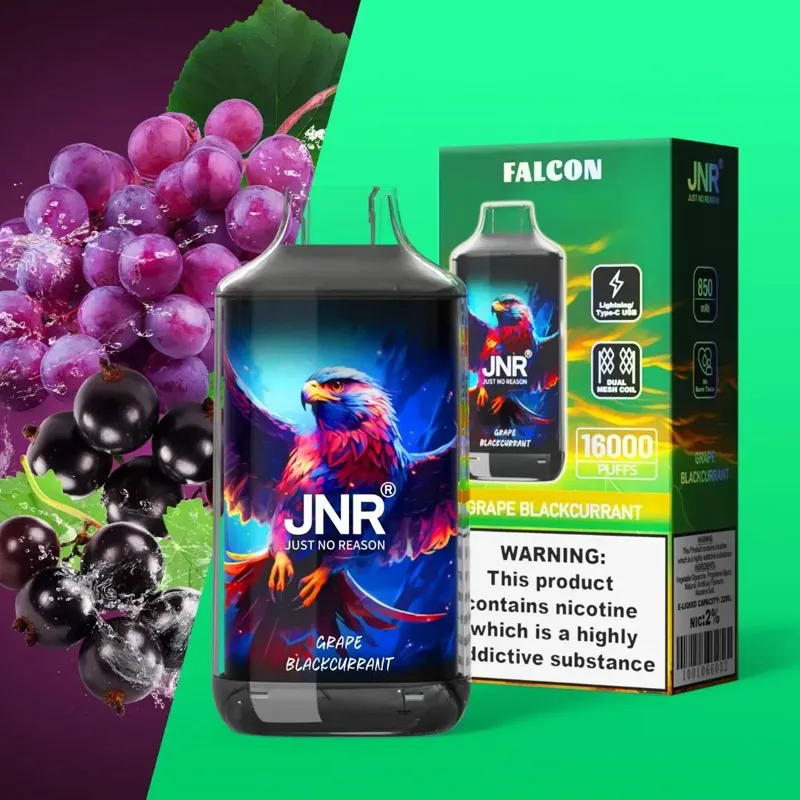 JNR Falcon 16000 saveur Grape Blackcurrant