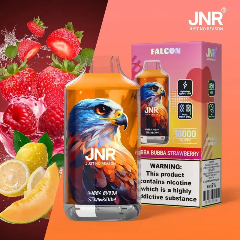 JNR Falcon 16000 saveur Hubba Bubba Strawberry