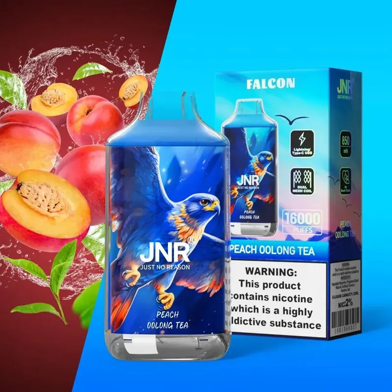 JNR Falcon 16000 saveur Peach Oolong Tea