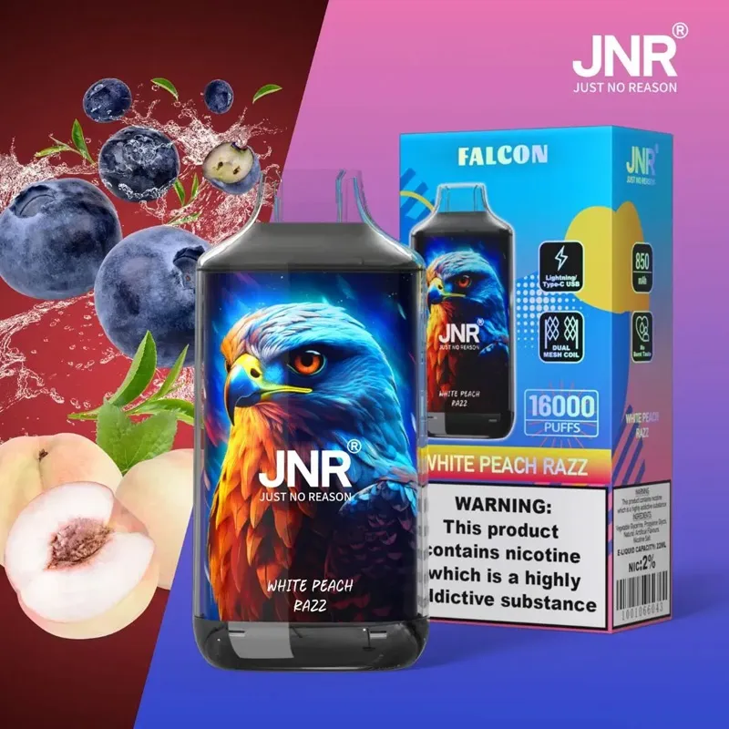 JNR Falcon 16000 saveur White Peach Razz