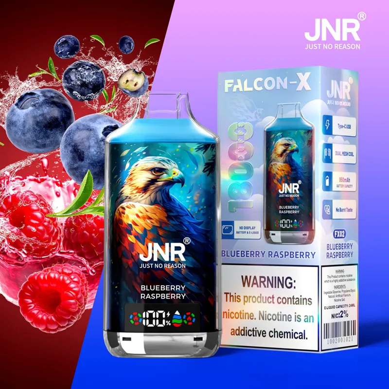 JNR Falcon X 18000 saveur Blueberry Raspberry