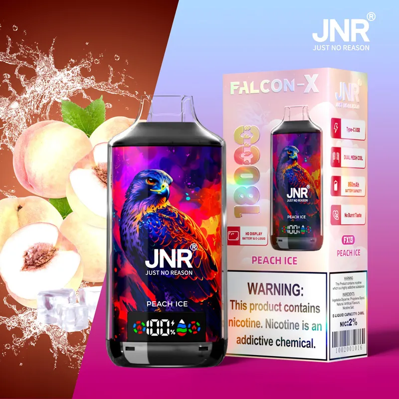 JNR Falcon X 18000 saveur Peach Ice