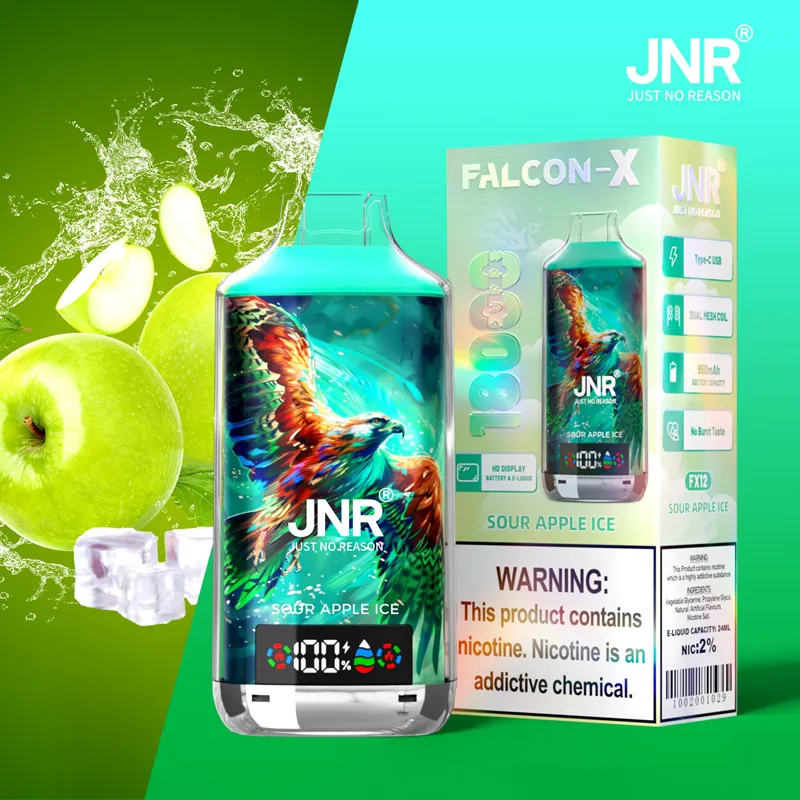 JNR Falcon X 18000 saveur Sour Apple Ice